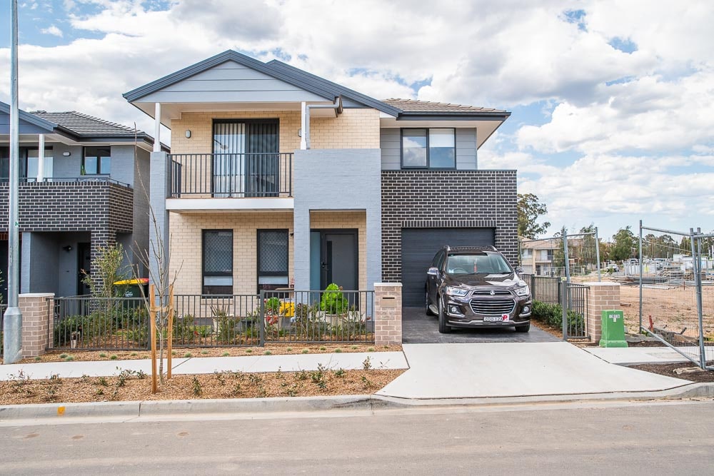 Two story home in Bonnyrigg next to construction site